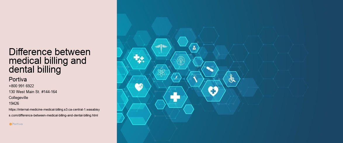 difference between medical billing and dental billing